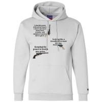 Peacemaker Funny Quotes Bundle Champion Hoodie | Artistshot