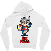 Eat Peace   Funny Peacemaker Zipper Hoodie | Artistshot