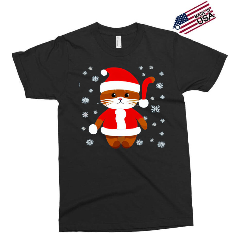 Cat Christmas Snow Exclusive T-shirt by Mikoart | Artistshot