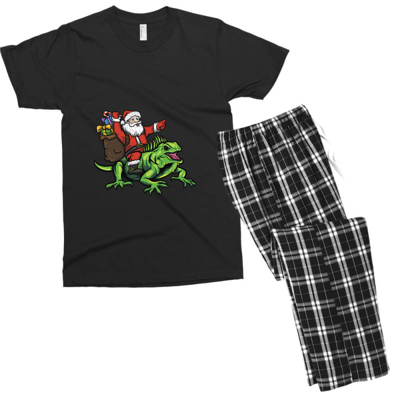 Santa Delivering Christmas Riding 1 Men's T-shirt Pajama Set by JessicaProffitt | Artistshot