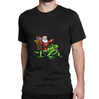 Santa Delivering Christmas Riding 1 Classic T-shirt | Artistshot