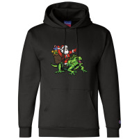 Santa Delivering Christmas Riding 1 Champion Hoodie | Artistshot