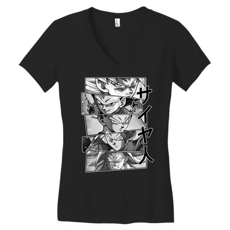 Limited Edition Saiyajins Heroes V2 Women's V-Neck T-Shirt by femalesbaubles | Artistshot