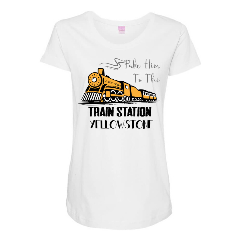 Take Him To The Train Station Maternity Scoop Neck T-shirt by ceinmedulz | Artistshot