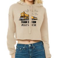 Take Him To The Train Station Cropped Hoodie | Artistshot