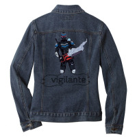 Vigilante Peacemaker Quotes 8 Ladies Denim Jacket | Artistshot