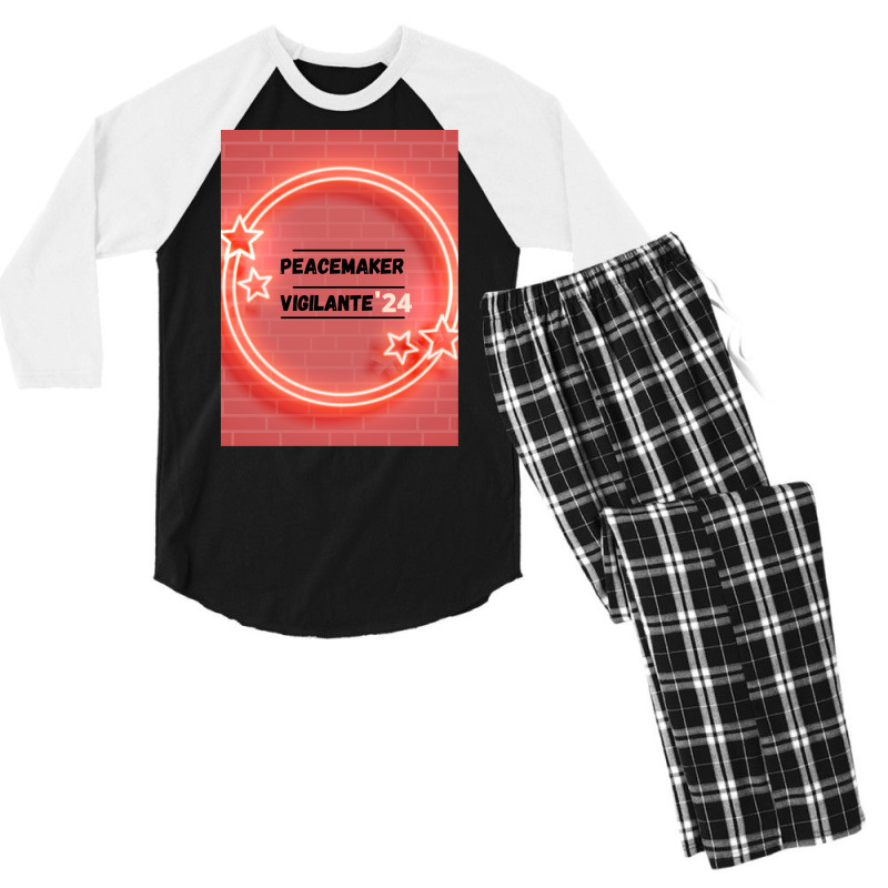 Peacemaker Vigilante 2024 Shirt Men's 3/4 Sleeve Pajama Set | Artistshot