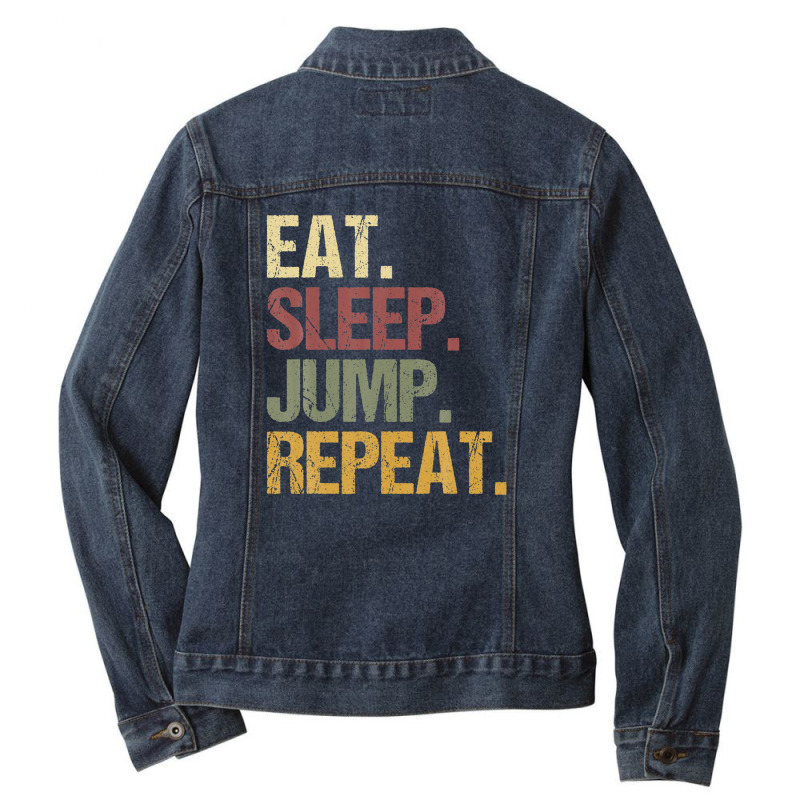 Water Ski Jumping Ladies Denim Jacket by nyiokamonodw | Artistshot