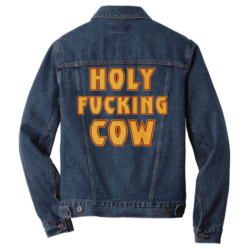 Holy Fcking Cow Men Denim Jacket | Artistshot