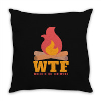 Camping T  Shirt Camp Camping Camper Campfire Campsite Hiking Gift T Throw Pillow | Artistshot