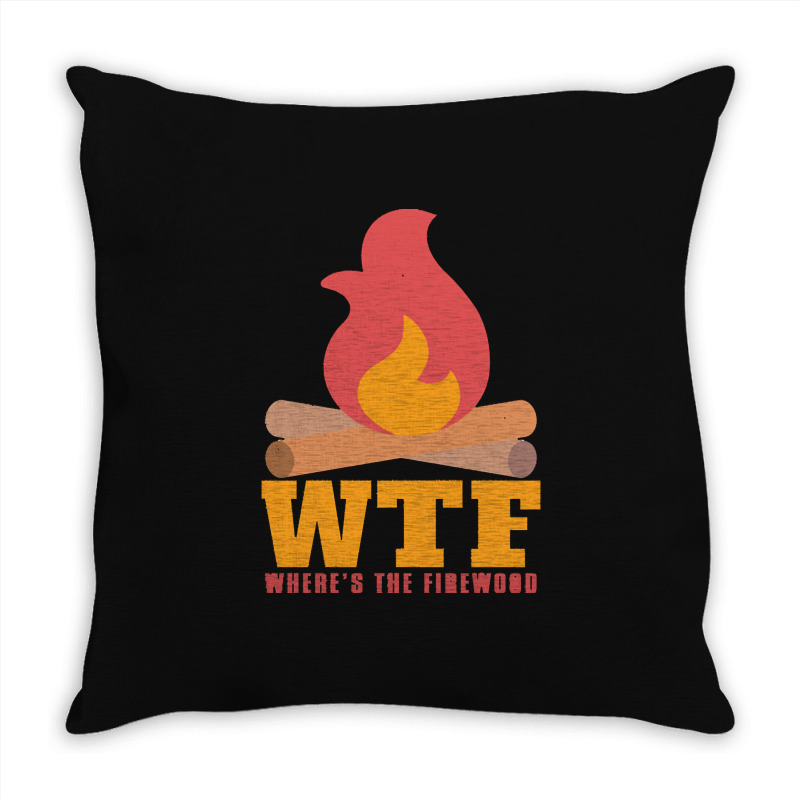 Camping T  Shirt Camp Camping Camper Campfire Campsite Hiking Gift T Throw Pillow | Artistshot