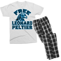 Free Leonard Peltier Blue Used Look Men's T-shirt Pajama Set | Artistshot