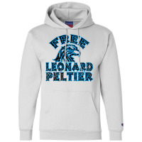 Free Leonard Peltier Blue Used Look Champion Hoodie | Artistshot