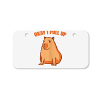 Okay I Pull Up Capibara Wildlife Animal Funny Capybara Tank Top Bicycle License Plate | Artistshot