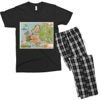 Trending Map Of Europe Men's T-shirt Pajama Set | Artistshot