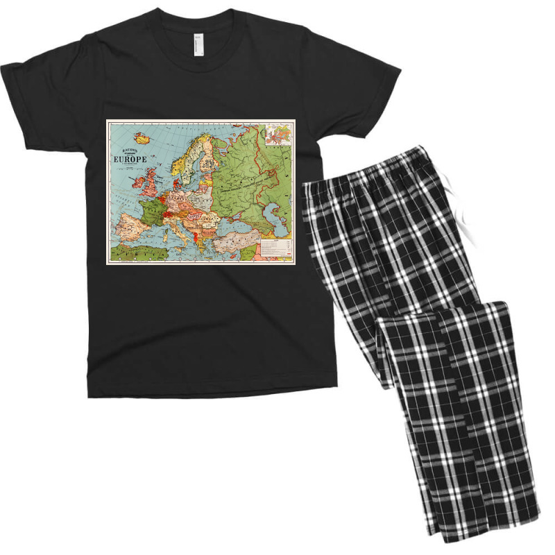 Trending Map Of Europe Men's T-shirt Pajama Set | Artistshot