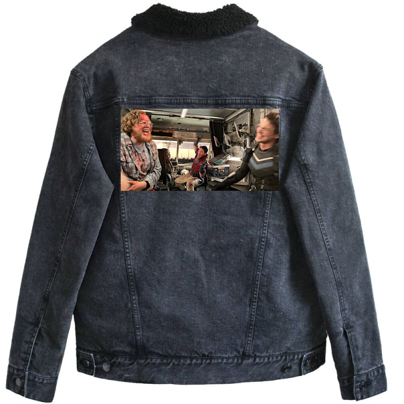 Photo Of 11th Street Kids Peacemaker Unisex Sherpa-lined Denim Jacket | Artistshot