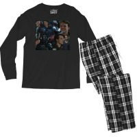 Vigilante Collage Men's Long Sleeve Pajama Set | Artistshot