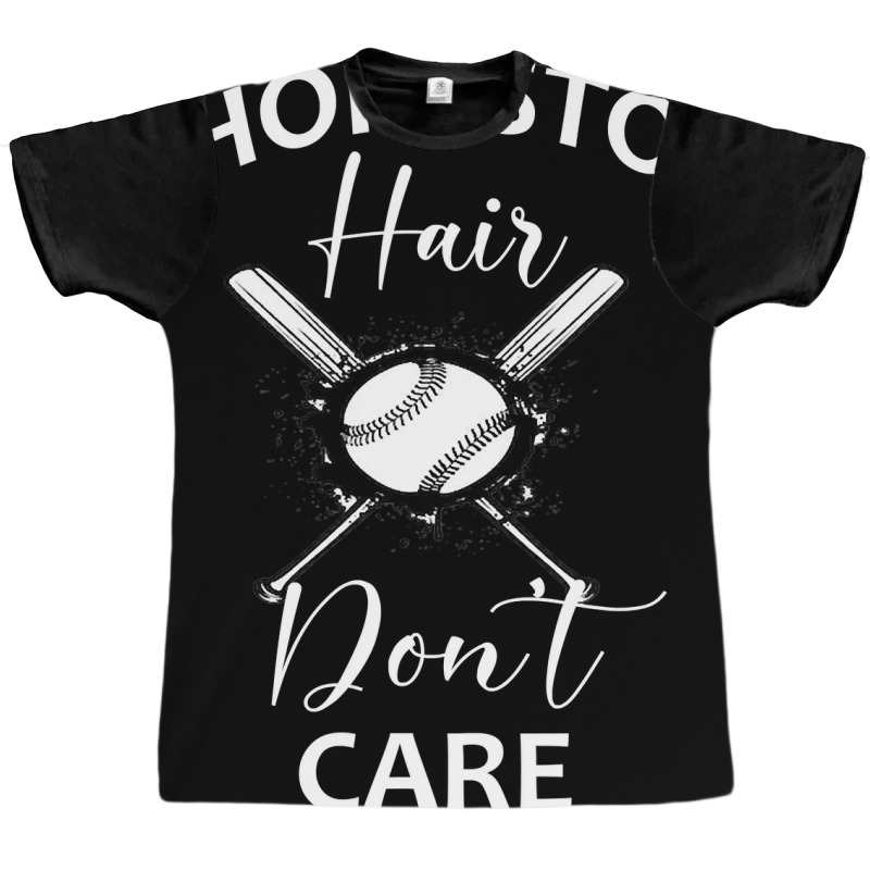 Softball Teen Girls Women Shortstop Hair Dont Care Saying Graphic T-shirt | Artistshot