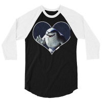 King Shark Heart Print 3/4 Sleeve Shirt | Artistshot