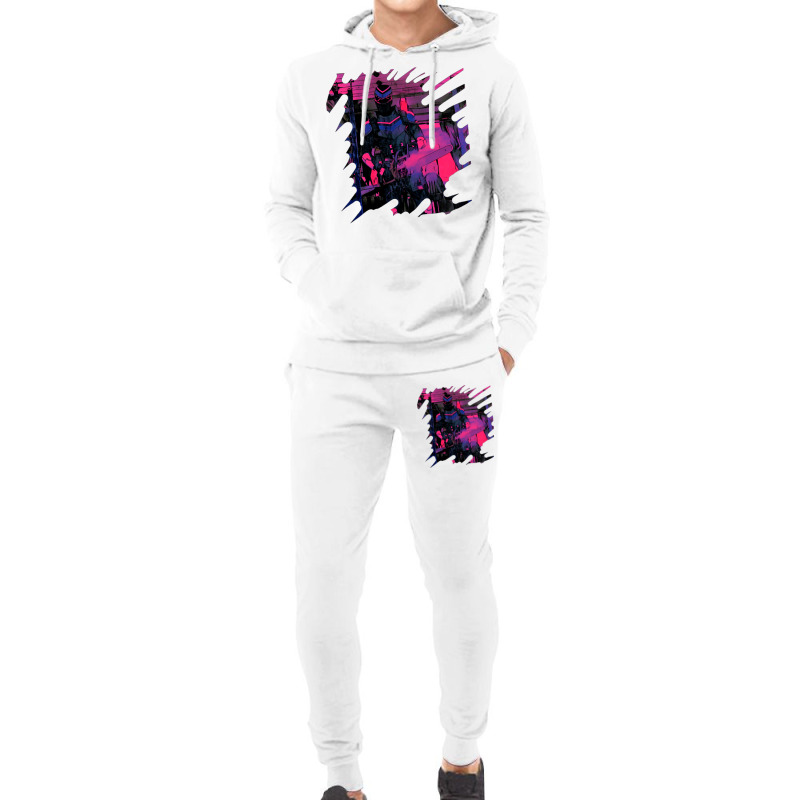 Vigilante With Chainsaw    Funny Emblem Hoodie & Jogger Set | Artistshot