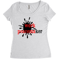 Vintage Work Peacemaker Funny Men Women's Triblend Scoop T-shirt | Artistshot