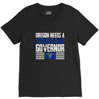 Oregon Needs A Drazan Governor Christine Drazan 2022 Vote V-neck Tee | Artistshot