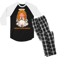 Vigilante Peacemaker 15 Men's 3/4 Sleeve Pajama Set | Artistshot