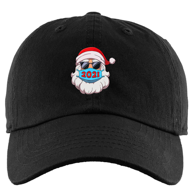 Santa In Mask Vaccinated Christmas Kids Cap by JessicaProffitt | Artistshot