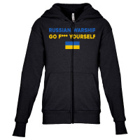 Russian Warship Go F Yourself T Shirt Youth Zipper Hoodie | Artistshot