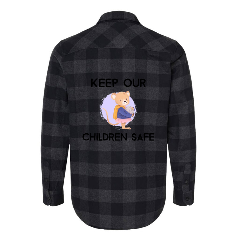 Cute Keep Our Children Safe - Mouse Flannel Shirt by THOMASMANUEL | Artistshot