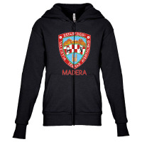 Madera Chihuahua Estado De Mexico Escudo Eagle Aguila Youth Zipper Hoodie | Artistshot