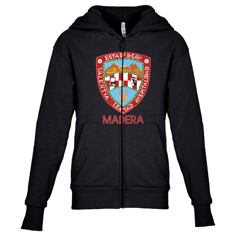 Madera Chihuahua Estado De Mexico Escudo Eagle Aguila Youth Zipper Hoodie by fasolaywes | Artistshot