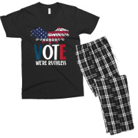 Womens Vote We Are Ruthless Stars Stripes Feminist Men's T-shirt Pajama Set | Artistshot