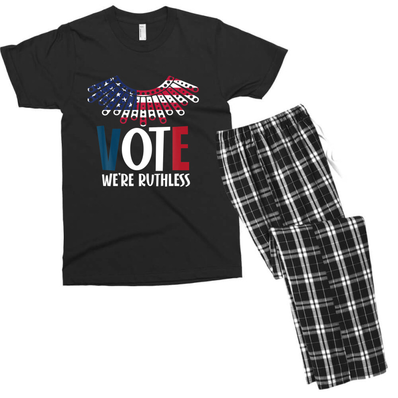 Womens Vote We Are Ruthless Stars Stripes Feminist Men's T-shirt Pajama Set | Artistshot