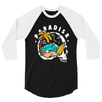 Paradise Beach Rip 3/4 Sleeve Shirt | Artistshot