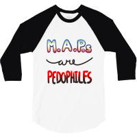 Maps Are Pedophiles (save Children) 3/4 Sleeve Shirt | Artistshot