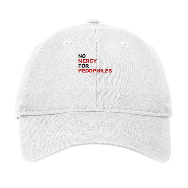 No Mercy For Pedophiles Adjustable Cap by THOMASMANUEL | Artistshot