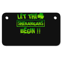 Im Not Short Im Leprechaun Size T  Shirt Let The Shenanigans Begin Fun Motorcycle License Plate | Artistshot