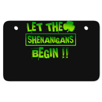 Im Not Short Im Leprechaun Size T  Shirt Let The Shenanigans Begin Fun Atv License Plate | Artistshot