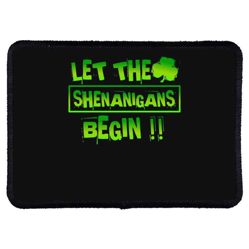 Im Not Short Im Leprechaun Size T  Shirt Let The Shenanigans Begin Fun Rectangle Patch | Artistshot