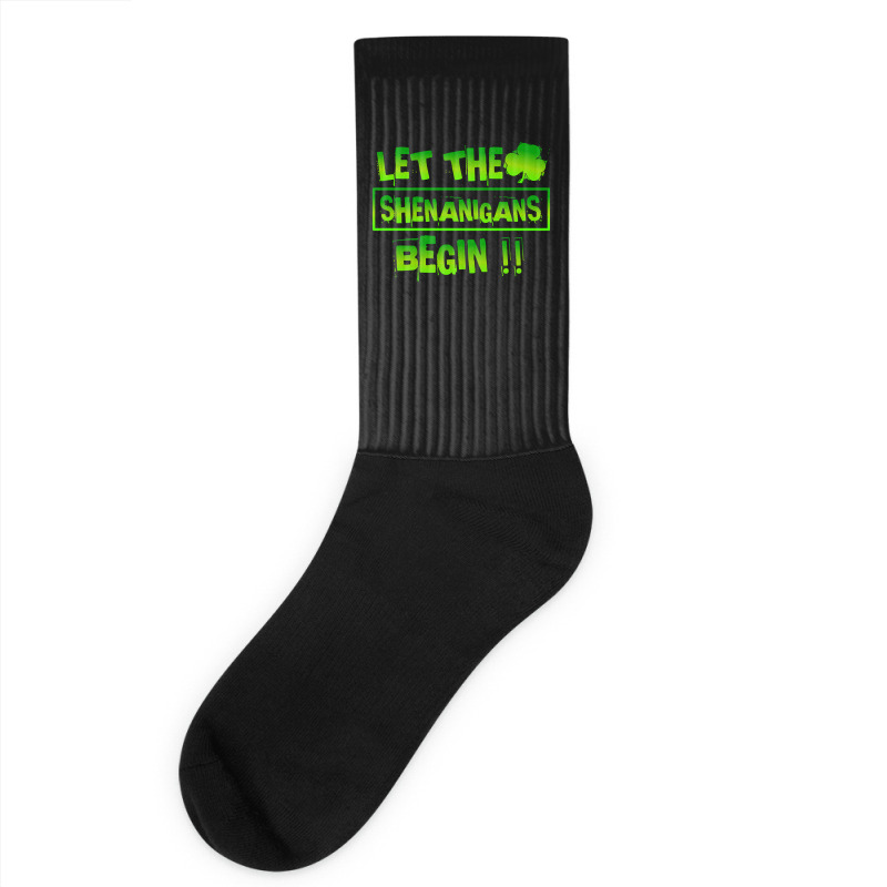 Im Not Short Im Leprechaun Size T  Shirt Let The Shenanigans Begin Fun Socks | Artistshot