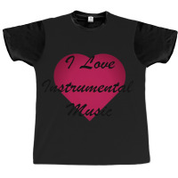 I Love Instrumental Music Stickers Graphic T-shirt | Artistshot