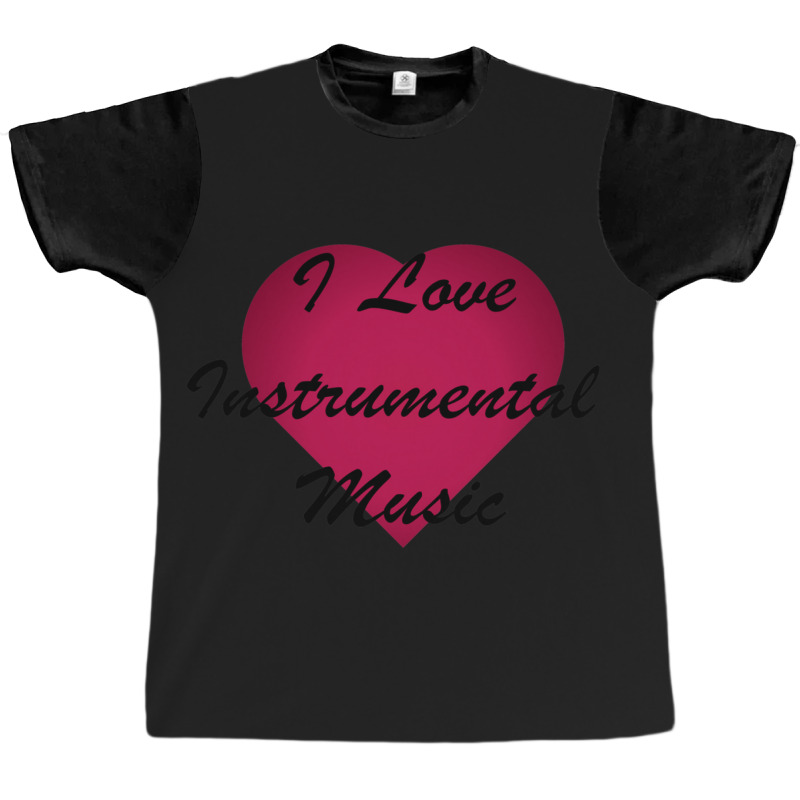 I Love Instrumental Music Stickers Graphic T-shirt by BlondinaKovacevic | Artistshot