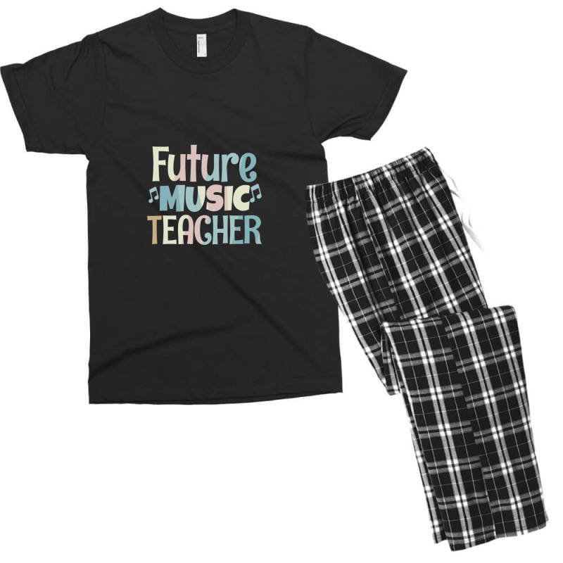 Future Music Teacher Multicolor Men's T-shirt Pajama Set by JohnMcroberts | Artistshot