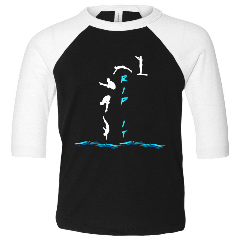 Springboard Diving Jump Swimming Sport Toddler 3/4 Sleeve Tee by thuhuong | Artistshot