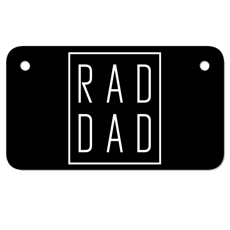 Fathers Day S  Rad Dad Motorcycle License Plate | Artistshot