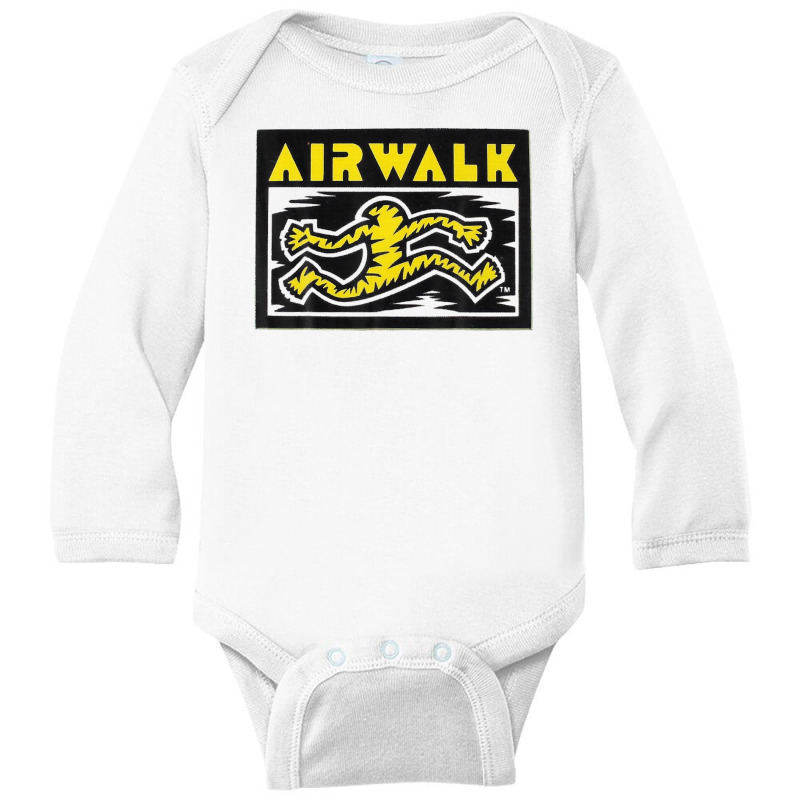 Running Man Airwalks Shoes Skateboard Long Sleeve Baby Bodysuit by pelinratiank | Artistshot