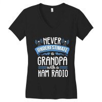 Funny Grandpa Quote Ham Radio Operator Amateur Radio Gift Women's V-neck T-shirt | Artistshot