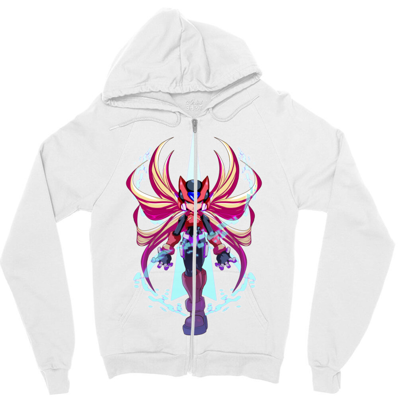 Megaman Zero Zipper Hoodie by parralwankyd | Artistshot